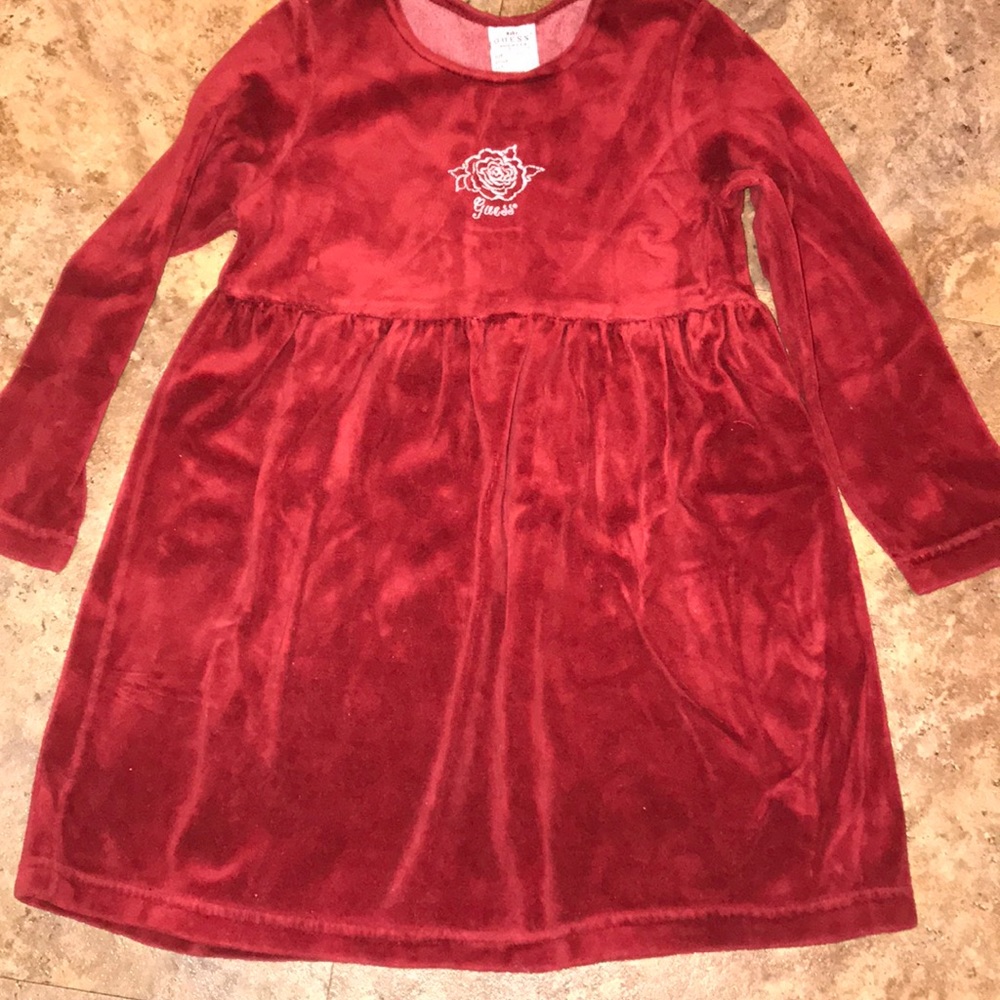 Guess velvet girls dress
